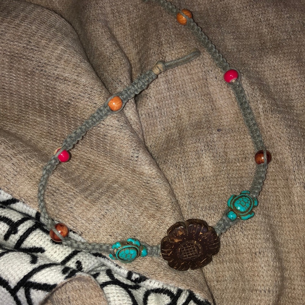 FREE with $39+ purchase Braided beaded turtle